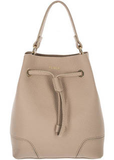 Маленькая кожаная сумка с одним отелом Stacy Furla