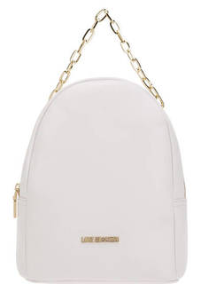 Белый рюкзак с широкими лямками Love Moschino
