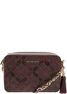 Маленькая сумка через плечо с животным принтом Crossbodies Michael Michael Kors