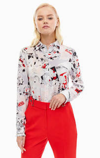 Разноцветная блуза с длинными рукавами Hugo Boss