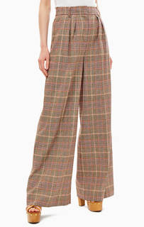 Широкие брюки в клетку с высокой посадкой Tommy X Zendaya