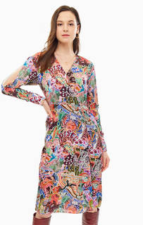 Атласное платье с разноцветным принтом Tommy X Zendaya