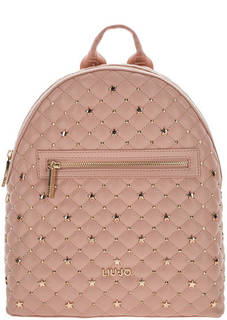 Вместительный стеганый рюкзак с металлическим декором Liu Jo
