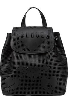 Черный городской рюкзак с откидным клапаном Tosca BLU