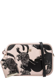 Кожаная сумка с двумя плечевыми ремнями Diva Cavalli Class