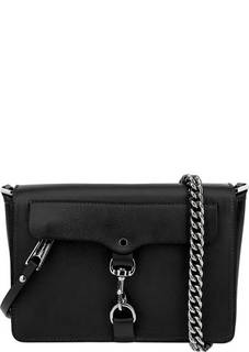 Маленькая кожаная сумка черного цвета Rebecca Minkoff