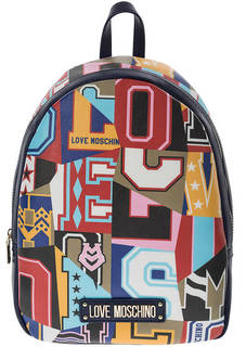 Городской рюкзак с разноцветным принтом Love Moschino