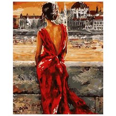 Цветной Картина по номерам Леди