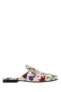 Текстильные слиперы Princetown Flora Gucci