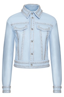 Голубая куртка с отделкой Philipp Plein