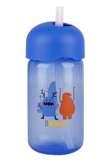 Синяя бутылка с трубочкой Suavinex