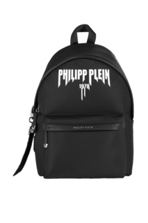 Черный рюкзак с логотипом Philipp Plein