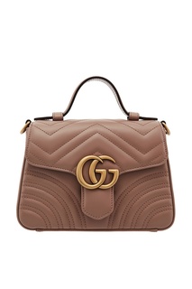 Пудровая мини-сумка GG Marmont Gucci