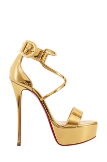 Золотистые босоножки Choca 150 Christian Louboutin