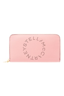 Розовое портмоне с логотипом Stella Mc Cartney