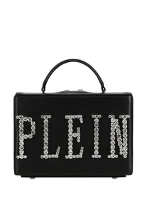 Черная сумка со стразами Philipp Plein