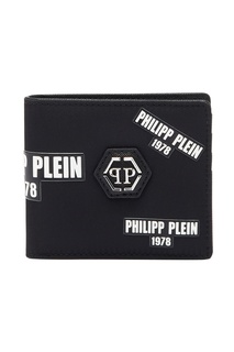 Черный кошелек с логотипами Philipp Plein
