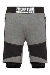 Спортивные серые шорты Philipp Plein