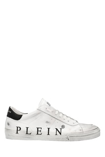 Белые кеды с логотипом Philipp Plein