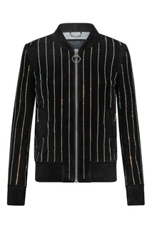 Черная куртка с кристаллами Philipp Plein