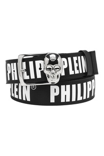 Кожаный ремень с принтом Philipp Plein