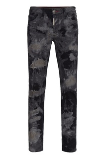 Джинсы с разводами Philipp Plein