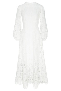 Ажурное белое платье Zimmermann