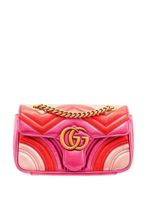 Разноцветная стеганая сумка GG Marmont Gucci