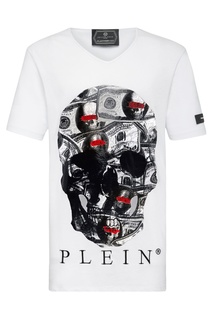 Белая футболка с черепом Philipp Plein