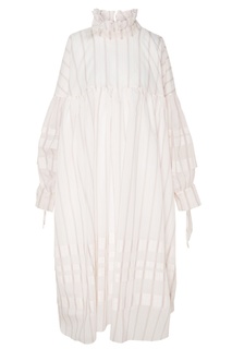 Полосатое платье с завышенной линией талии Cecilie Bahnsen