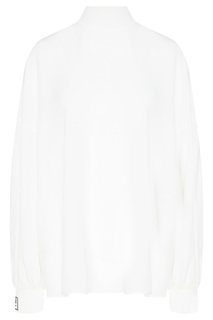 Блуза с логотипами на манжетах Fendi