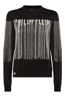 Черный свитшот с цепочками Philipp Plein