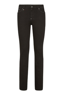 Черные джинсы с фигурными заклепками Philipp Plein