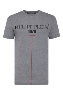 Хлопковая футболка с принтом Philipp Plein