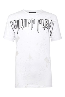 Белая футболка с отделкой Philipp Plein