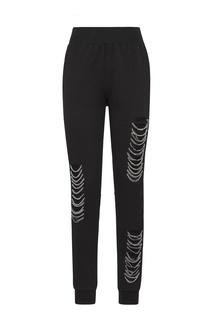 Черные брюки с цепочками Philipp Plein
