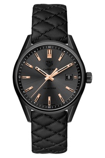 CARRERA Кварцевые женские часы с черным циферблатом Tag Heuer