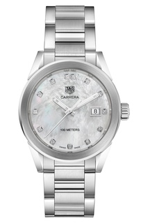 CARRERA Кварцевые женские часы с белым циферблатом Tag Heuer