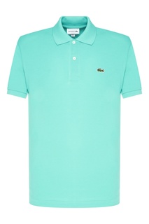 Зеленое поло с нашивкой Lacoste