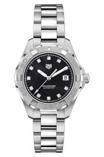 AQUARACER Calibre 9 Автоматические женские часы с черным циферблатом Tag Heuer