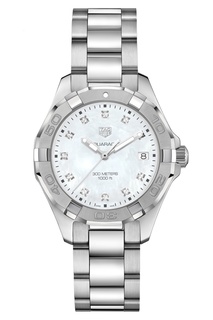 AQUARACER Кварцевые женские часы с перламутровым циферблатом Tag Heuer