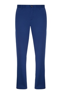 Синие брюки с подворотами Lacoste