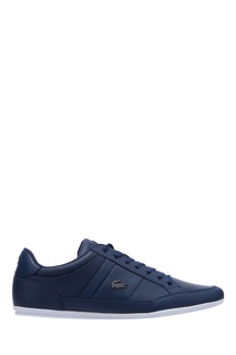 Синие кеды из кожи Lacoste