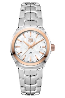 LINK Кварцевые женские часы с перламутровым циферблатом Tag Heuer