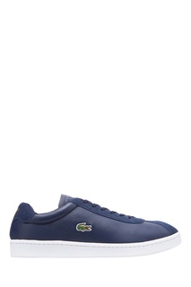 Синие кожаные кеды Lacoste