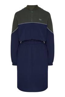 Контрастное платье в спортивном стиле Lacoste