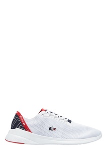 Белые текстильные кроссовки Lacoste