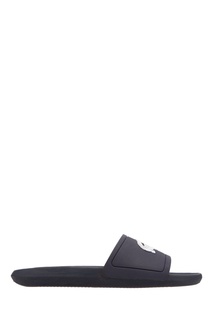 Синие шлепанцы с крокодилом Lacoste