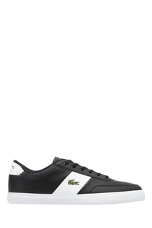 Черные кеды с перфорацией Lacoste