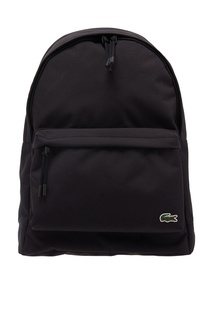 Черный рюкзак с логотипом Lacoste